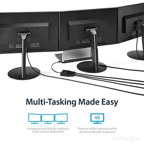 Adaptador Startech.com Multimonitor De 3 Puertos Usb-c A 3x