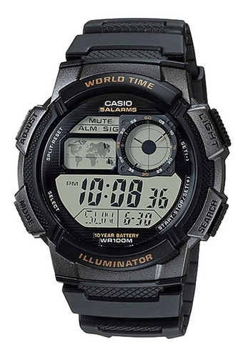 Imagen 1 de 2 de Reloj Casio Man Ae-1000w-1avdf-gris