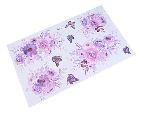 Calcomanías De Pared Con Flores, Calcomanías Artísticas Con