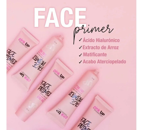 Primer Para Rostro Con Ácido Hialurónico Face Primer Pink Up