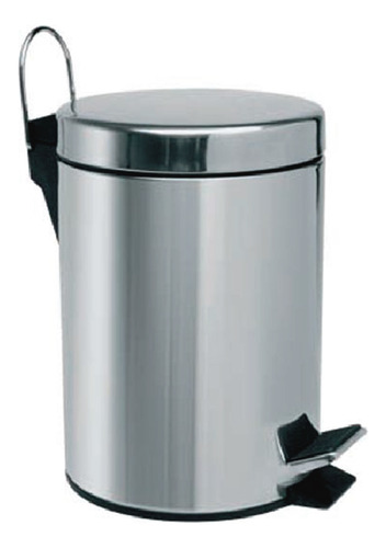 Cesto Tacho De Basura Acero Pedal Baño Cocina 5 Litros Piazz