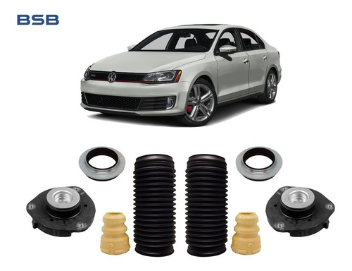 Kit Coxim Rolamento Batente Dianteiro Jetta 2012 2013 2014