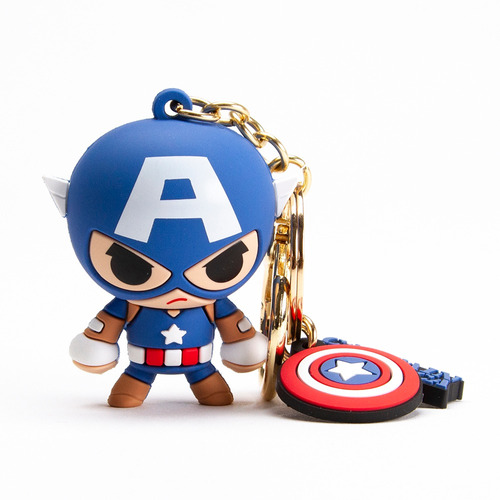 Miniso Llavero Marvel Capitán América 3d Azul