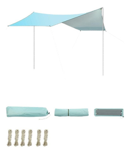 Playa Sombrilla Toldo Lona Tiendas Protección Uv 2.7*3.3m