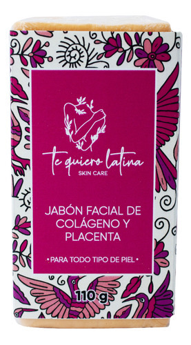 Jabón Facial Colágeno y Placenta Hidrata la Piel Arrugas TQL