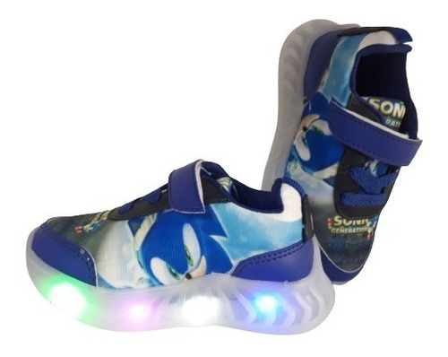  Zapato Deportivo Tenis  Sonic Con Luces Excelente Calidad