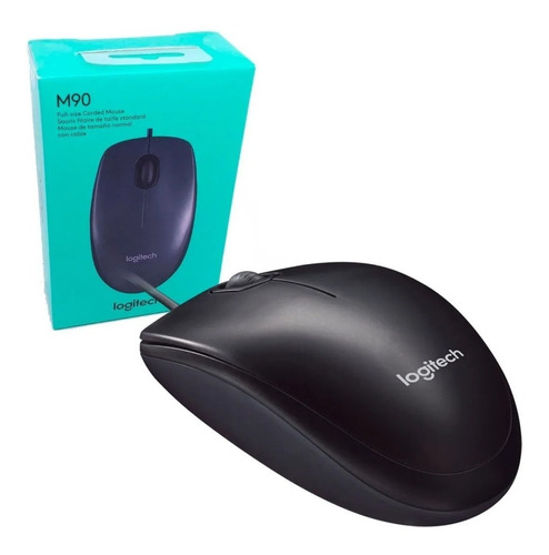 Mouse Logitech M90 Usb 1000 Dpi Ambidiestro Pc Notebook 