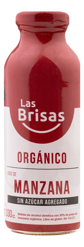 Jugo Orgánico Clasico Sin Azucar Las Brisas Manzana 330 Ml