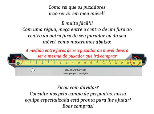 8 Puxador 192mm Rack Criado Mudo Cômoda Gavetas Móveis Preto Fosco Lisa