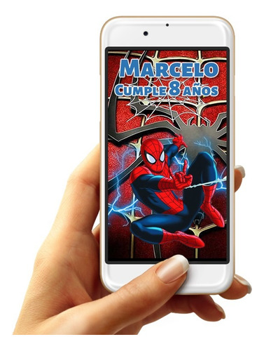Video Invitación Digital Animada Spiderman Exclusiva Cumple