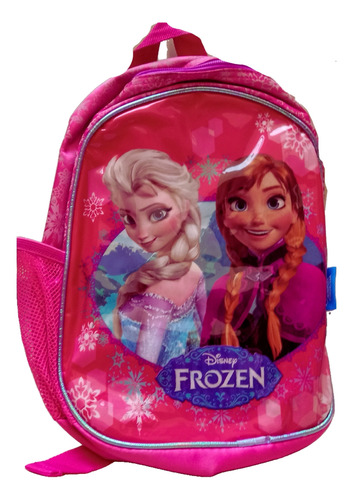 Mochila Escolar Oficio Frozen Rosa 30 X 24 Cm