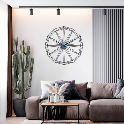 Reloj De Pared Tona Decoracion Hierro Ø60cm