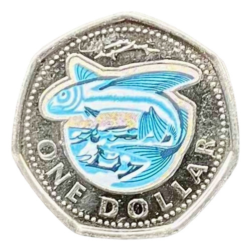 Barbados - 1 Dólar - Año 2020 - N #259027 - Pez - Esmaltada