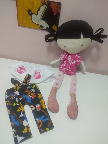 Boneca De Pano Grande Tilda Ragdoll Com Roupinhas Pra Trocar