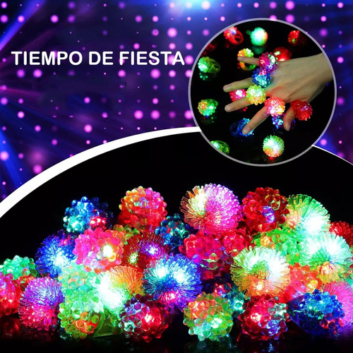 30 Pcs Anillos Led Luminosos Luz Con Anillos De Fiesta Boda