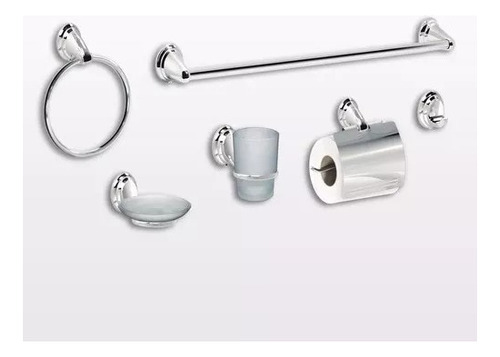 Set De Accesorios De Baño Metalico, Toallero, Jabonera