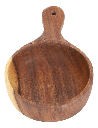 Ensaladera De Madera Apta Para Uso Alimentario Con Mango Par