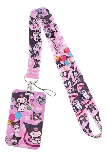 Lanyard Kuromi By Hello Kitty - Cinta + Portacredencial