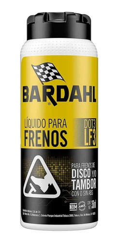 Bardahl Líquido Para Frenos Lf3, 350 Ml.