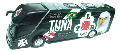Miniatura De Ônibus Tuna Luso Brasileira Do Pará 40cm X 12cm Verde