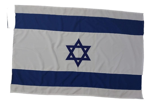 Bandera De Israel De 140 X 80 Cm En Tela, Buena Calidad 