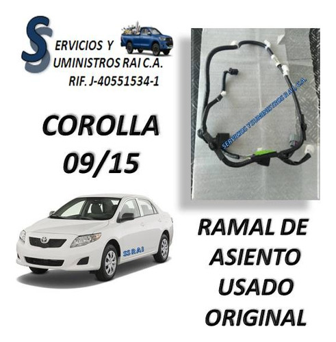 Ramal De Asiento Corolla 05-15 Usado Original