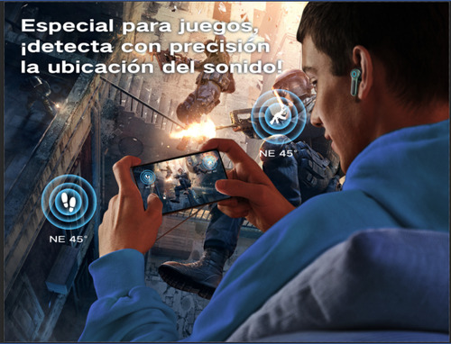 Audifonos Inalambricos Gamer Con Microfono Occiam G07 Verde