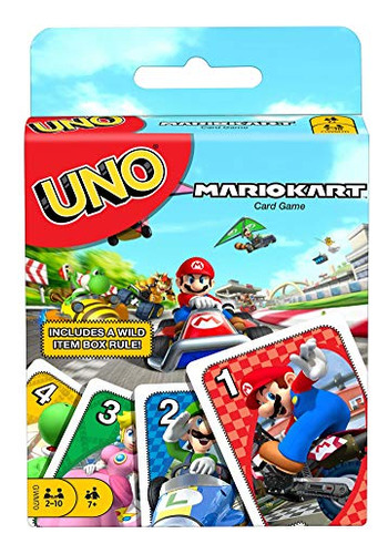 Juego De Cartas Uno Mario Kart Con 112 Cartas E Instruccione