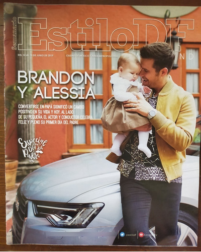 Brandon Peniche Y Su Hija Alessia Revista Estilo Df Año-2019