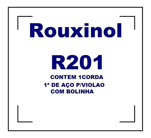 Corda Avulsa Rouxinol Violão Aço 3ª Sol R-203 Pacote Com 12