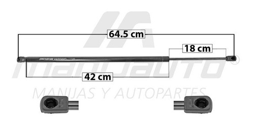 Amortiguador Cofre Chevrolet Suburban 2007 - 2014 Der Mnj