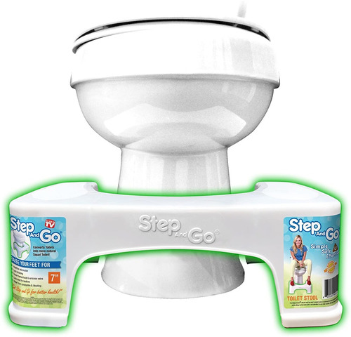 Taburete Para Postura Adecuada En Inodoro Step And Go 18 Cm