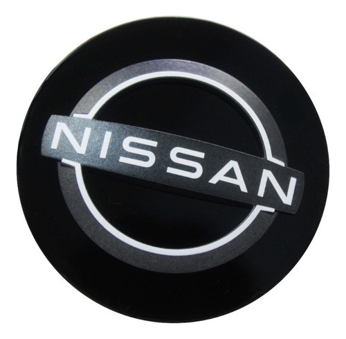 Tapón Negro Centro Rin Aluminio Original Nissan Nueva Imagen