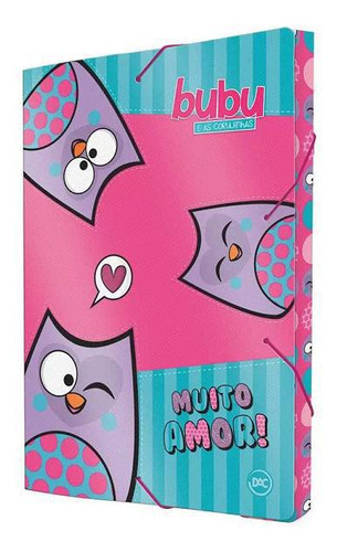 Pasta Aba Com Elástico Tema Bubu E As Corujinhas Em
