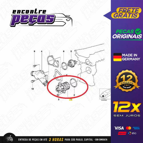 Bomba De Água Bmw X3 3.0 24v Sport 2003-2009 Original