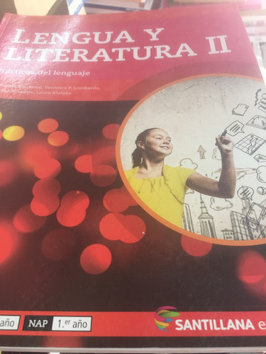 Lengua Y Literatura 2 En Línea Santillana Cómo Nuevo!!!