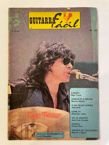 Revista Guitarra Facil 160 Rigo Tovar Jose Jose Manolo Muñoz (Usado)