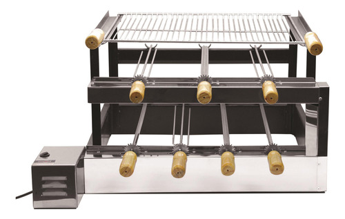 Grill Giratório R-7 R Aço Carbono Frontal Inox G