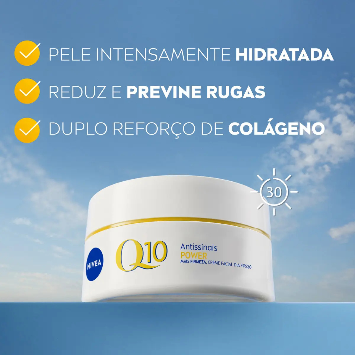 Nivea Creme Facial Antissinais Q10 Power Dia FPS 30 47g Reduz — miniatura 5