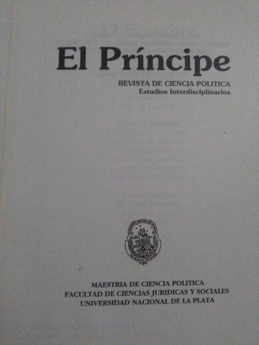 El Principe Revista De  Ciencias Politicas