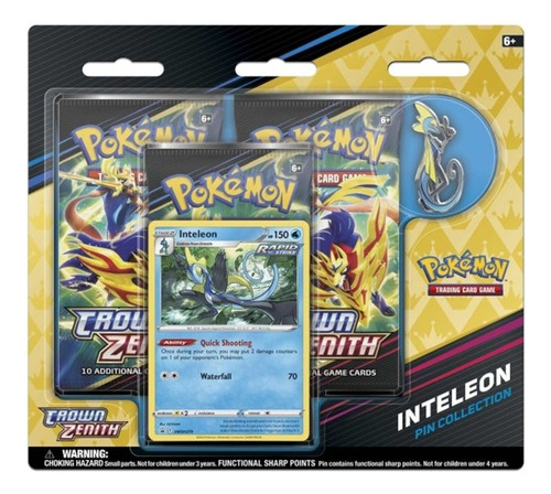 Pokemon Tcg Crow Zenith Inteleon Pin Ingles