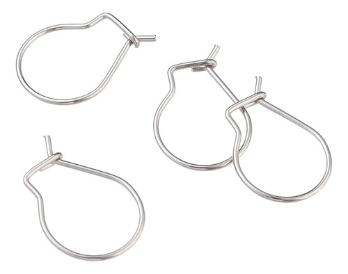 Ganchos Para Arete 100 Pzas Tipo 8 Acero Inoxidable