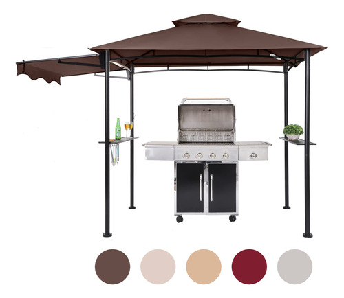 Fab Based Gazebo De 8 X 5 pies Para Barbacoa Al Aire Libre, 