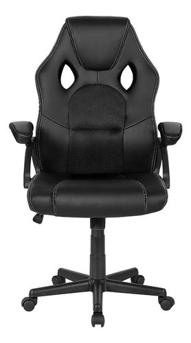 Silla Gamer Ergonomica Computadora De Escritorio Pc Color Negro Material Del Tapizado Cuero Sintético/mesh