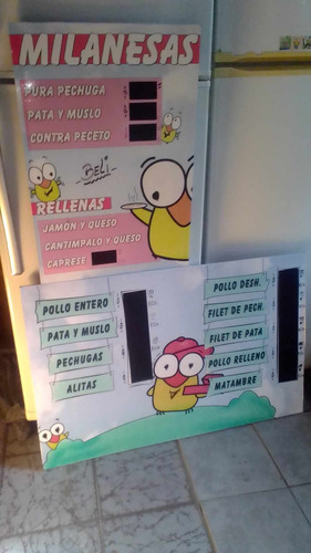 Carteles De Comercio De Vinilo Sobre Base De Aglomerado