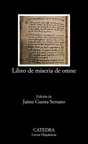 Libro De Miseria De Omne - Anonimo