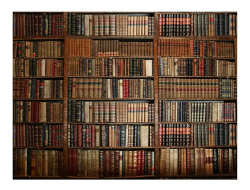 Auto Adesivo Decorativo Parede Livros Biblioteca 10m²
