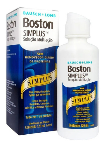 Solução Multiação Para Lentes Rígidas - Boston Simplus 120ml