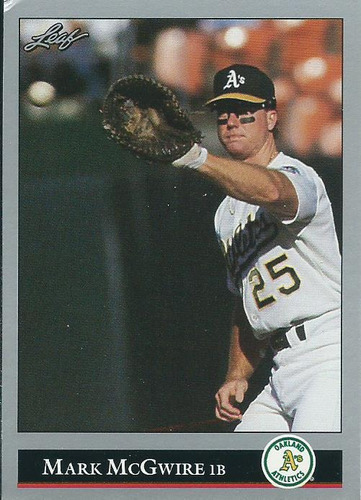 Barajita Mark Mcgwire Leaf 1992 #16 Atleticos