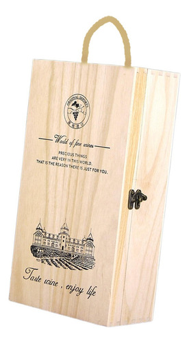 Caja De Vino Clásica Con Capacidad Botellas Para